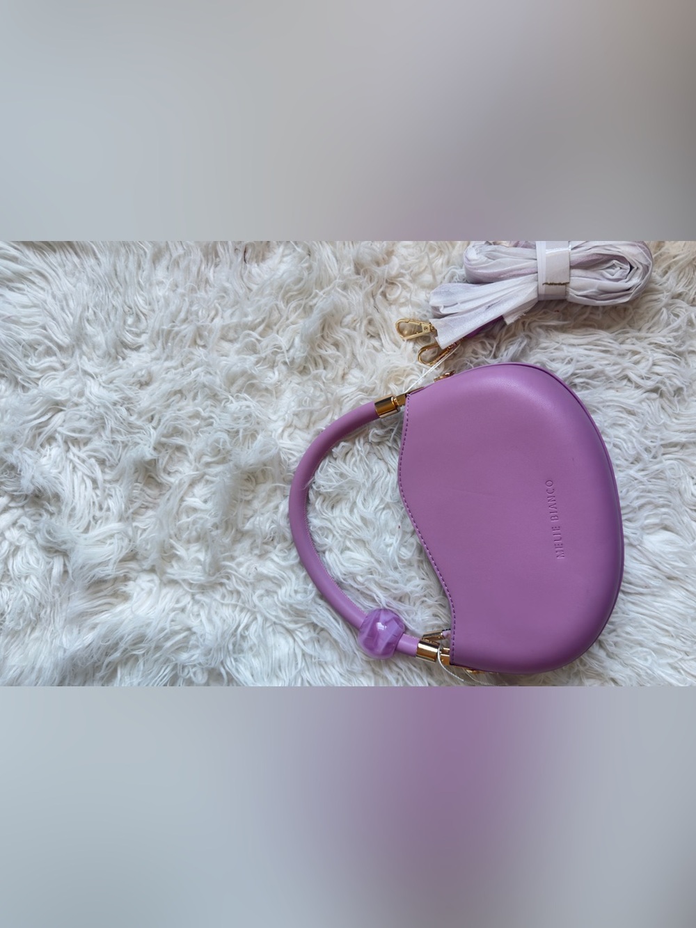 Lilac Structured Top-Handle Women’s Bag